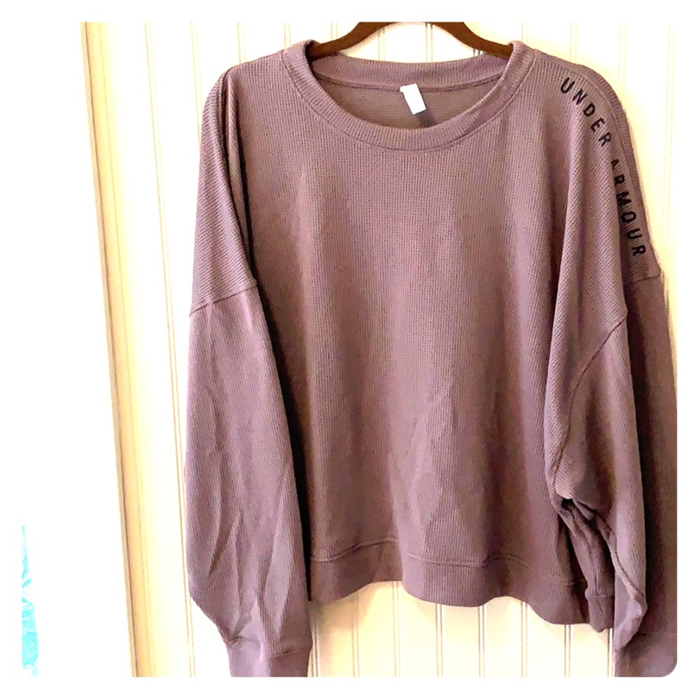 Oversized, athletic shirt.  Under Armour